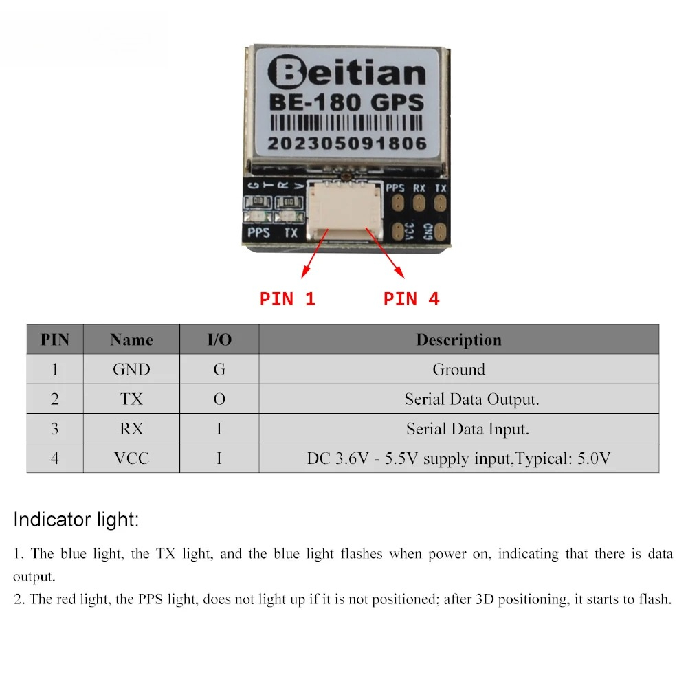 1/2/5 SZT. Moduł GPS Beitian B – Drone Gps Module recenzja i cena